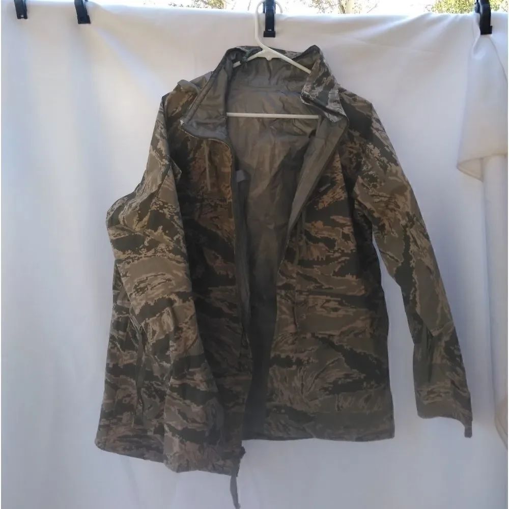 Authentic military camo rain jacket